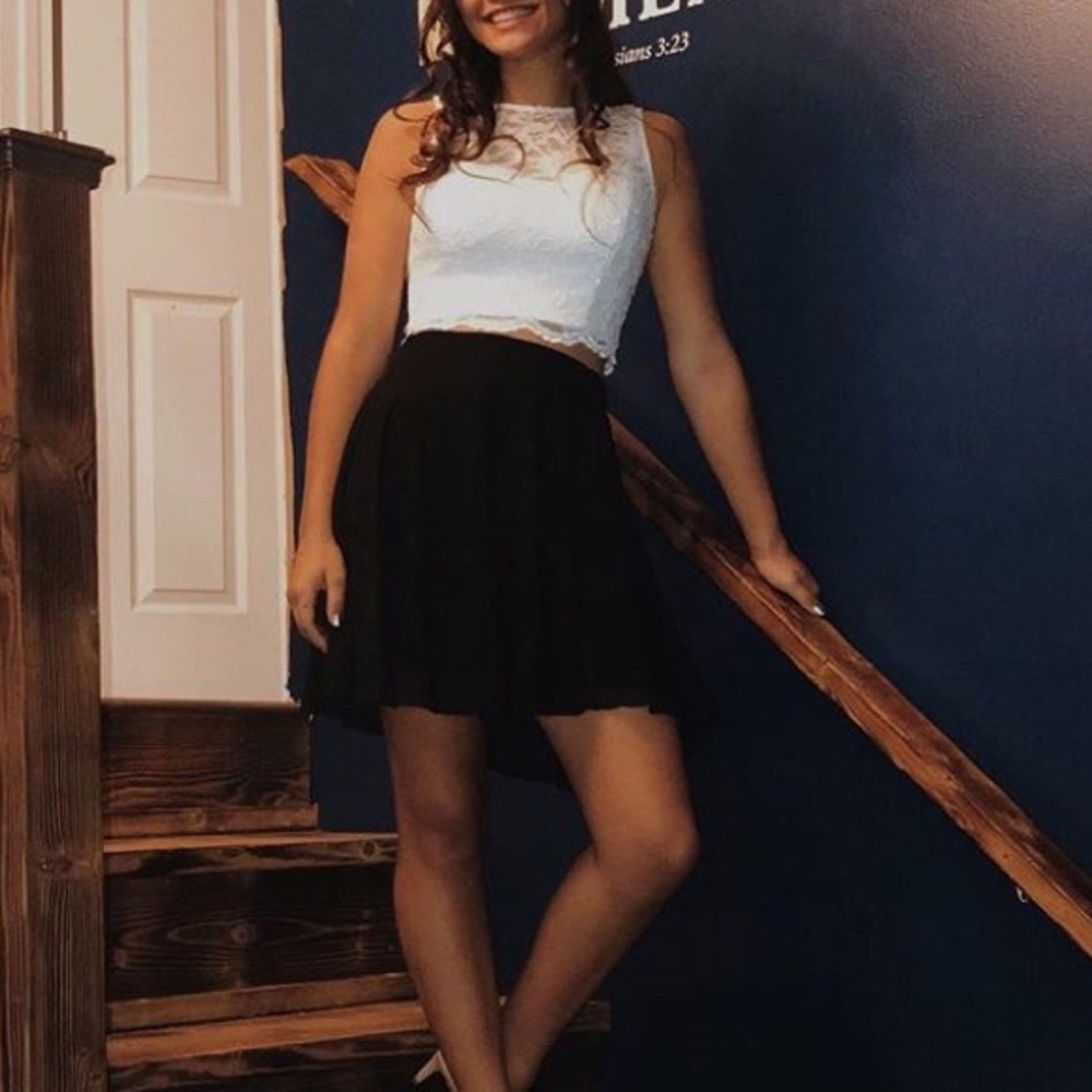 Two piece homecoming dress